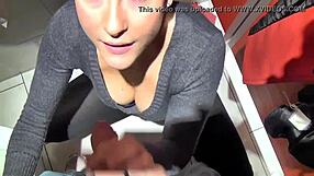 First time teen naked in a public toilet