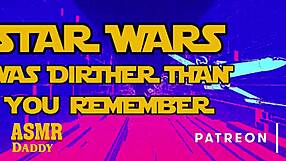 Dirty talk by Daddy and Obi Wan in this Star Wars audio only video