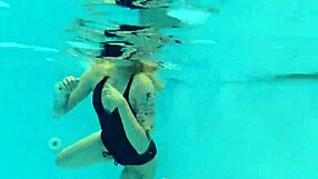 Two thousand eight: skinny Nordic teen Mimi Cica giving aucheviews of her juicy ass and natural tits while waving under water