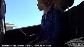 This small-titted blonde just loves to get fucked in public – and she knows it