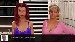 Chapter 66 of the 3D gaming series: There is passion in Lily’s sensual kissing, there is appreciation from the girl on the screen