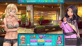 Sexualised cartoon characters in underclothes enjoy themselves on the camera