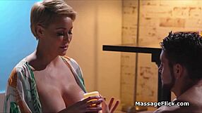 Get your fix of big boobs and juicy pussies with this massage
