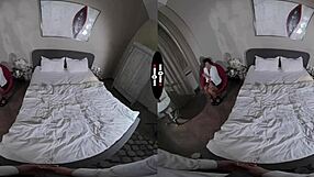 In the dark getting a handjob combined with a blowjob