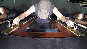 Amateur ffmm american with breeze at glory hole