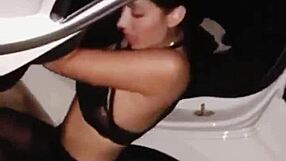 Two amazing teenage big tits and ass sluts are fucked in a homemade video