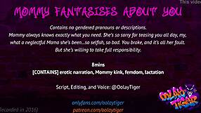 Feel the hottest forbidden desire with mommy kink and filthy talking