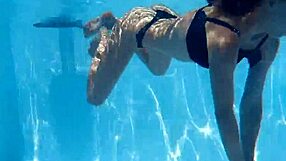Angelic petite teen Bonnie Dolce is having some fun in water