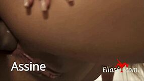 Interracial sex with the pretty naked 18-year-old Ellas4