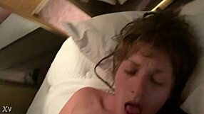 Perverted teenager in ripped clothes wants more cum