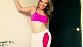 hey, that teen in yoga pants shaking her ass on webcam while twerking and fucking around