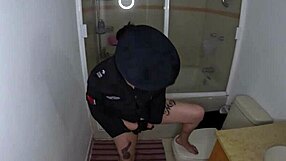 Latina Soldier Abandons Post, Masturbates in Latrine!