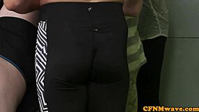 femdom babes dominate lucky dude in close up humiliation