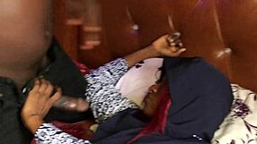 lucky neighbor helps wife with chores