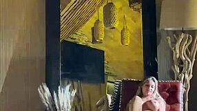 monika fox teases with big boobs striptease