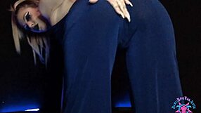 Midnight crystal sucks big black cock in interracial couple scene