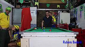 Brazilian cheerleaders celebrate copa victory with intense doggystyle and cowgirl orgy