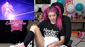 Cute teen 18+ reacts to hentai porn - emma fiore