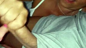 My neighbor invites me over for coffee, getting cream from my cock after a wild blowjob.