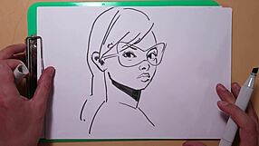 quick sketch with copic markers the process of drawing a portrait