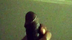 Stroking my big dick while thinking