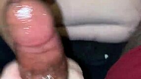 husband came home and nutted on my tits!