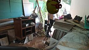 Watch this Indian babe make her teacher cum in her tight ass! She tastes her own caramel delight!