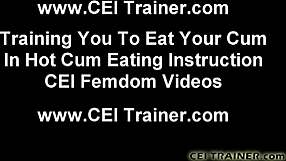 I love watching you eat your cum in this femdom pov session