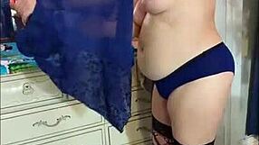 Watch hotwife steffi blue tease with her sheer pussy in a seductive dance