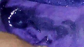 Intense Cumshot in Mother's Used Panties from USA