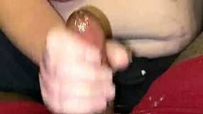 husband came home and nutted on my tits!