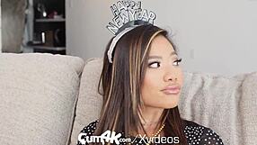 Multiple Dripping Creampies with Vina Sky on New Year's