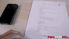 Come here, stepson, fuck me for that grade.