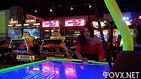 i watch beauty bow down for a hard fuck, her small tits bouncing with every thrust