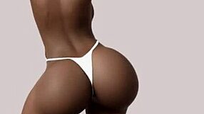 huge booty black girl shakes ass