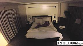 Sexy Jezebelle Bond Hangs Out In Her Hotel Room