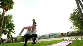 Milfs compete in squat challenge with chloe amour