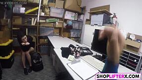 gal ivi sucks massive cock for shoplifting punishment
