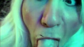 Blonde Elf Femkittenboy Blowjob Makes Him Cum Three Times With Exploding Throatpie