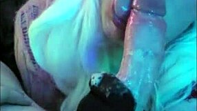 Blonde Elf Femkittenboy Blowjob Makes Him Cum Three Times With Exploding Throatpie