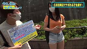 fresh cheerleader on a skipping trip