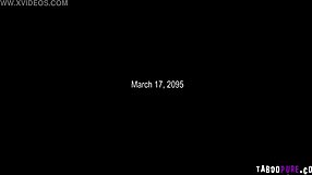 Girl with big tits fucks husband with strapon on all fours