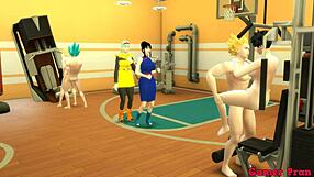 Goku and Vegeta fuck wives hard in the ass