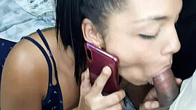 my stepsister talks to her boyfriend on the phone