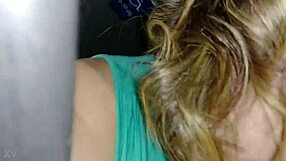 Horny wife liz d gives sloppy blowjob after bar