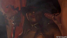 Hot latina fucked hard by two masked men!