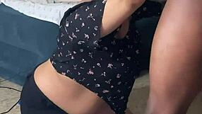 Stepsister's Throat Gets Deeply Fucked By Big Black Cock