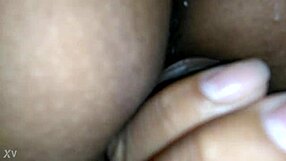 She masturbates my cock while I watch her in four positions