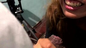 Pete Delivers Quick Sloppy Blowjob To Brunette Argentine