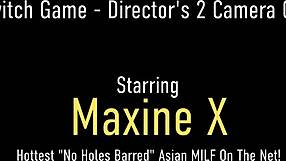 Maxine and her latina friends nicky rebel and nova cane eagerly suck two cocks in a wild orgy